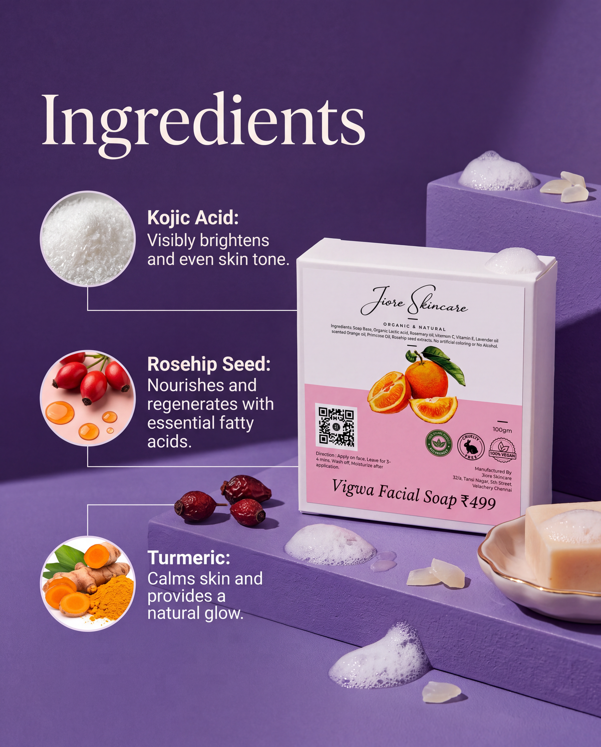 Jiore Vigwa Face Whitening Facial Soap